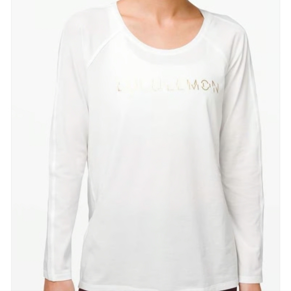 Lululemon Cream Emerald Long Sleeve Lunar New Year T-shirt No Size Very Soft - Picture 8 of 9